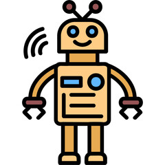 Robot Vector Icon Design