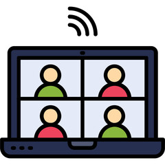 Conference Vector Icon Design