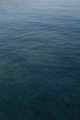 Close up of a clear sea water