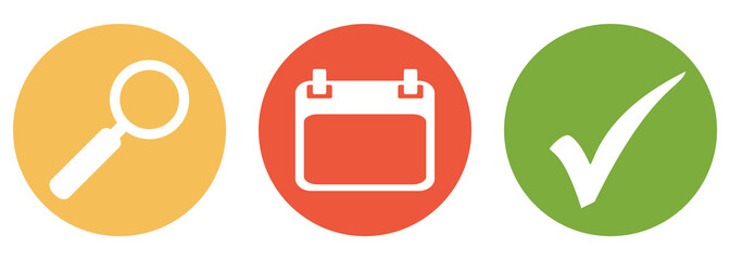 Termine suchen und finden - Button Banner