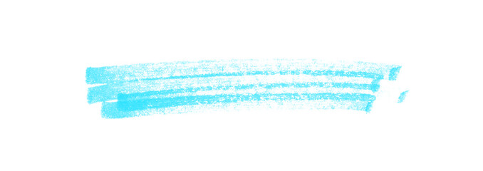 Anstreichen oder Markierung mit einem blauen Stift