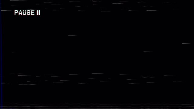 pausing a VHS on black background. old damaged tape cassettes. 4k video