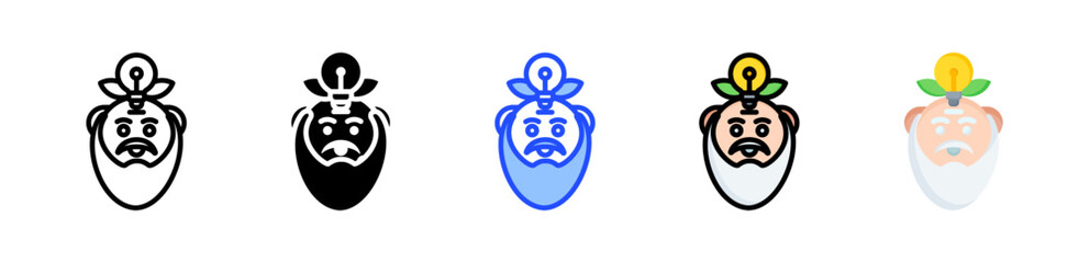 Philosophy Icon Collection With Multiple Styles