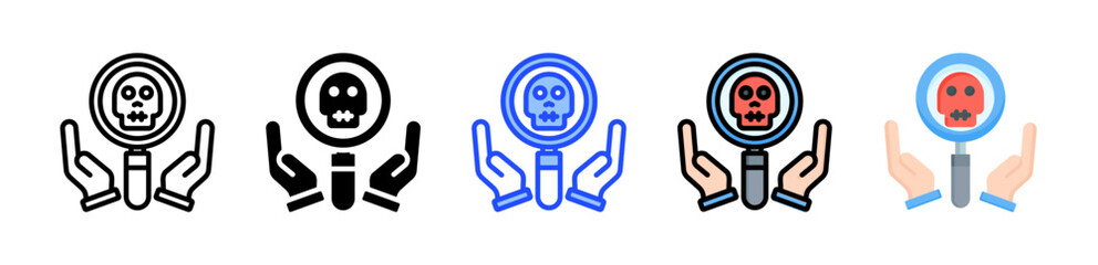 Anthropology Icon Collection With Multiple Styles