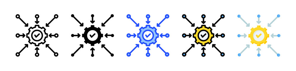 Integration Icon Collection With Multiple Styles