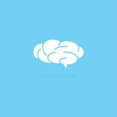 simple cloud logo design in light blue bigron