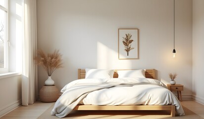 Contemporary Bedroom Space Featuring Cozy Bed
