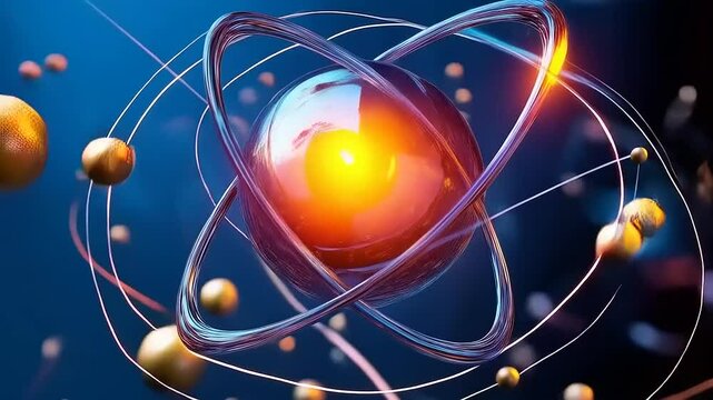 Atomic Structure: A 3D Rendering of an Atom