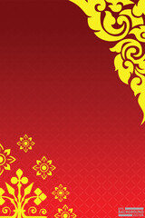 Thai pattern background image design vector illustration