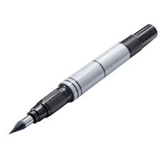 Sleek Modern Pen with Silver and Black Design
