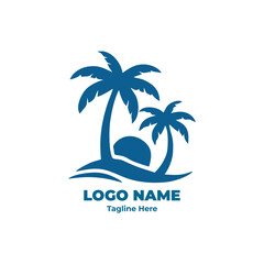 Obraz premium Travel logo design and branding vector for tourism agency identity, journey airplane symbol, vacation trip logo for modern travel company