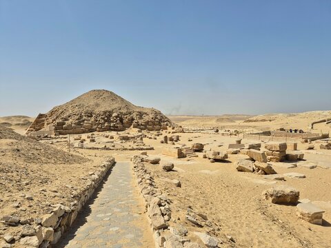 The Pyramid of  King Teti at the Saqqara Necropolis in Egypt