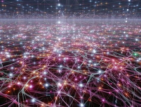 Quantum Field Visualization and Theory Illustration : Generative AI