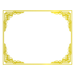 gold rectangle decorative bor...