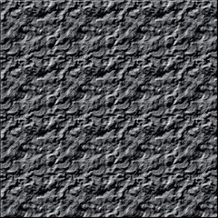 Rough gray and black stone wall texture with natural rock patterns on a concrete surface
