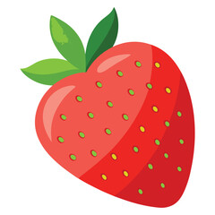 Obraz premium Strawberry with tiny seeds