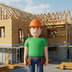 construction worker on construction site