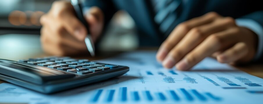 Financial advisory services in a consultancy office, Asian advisor presenting an investment plan to clients, Generative AI