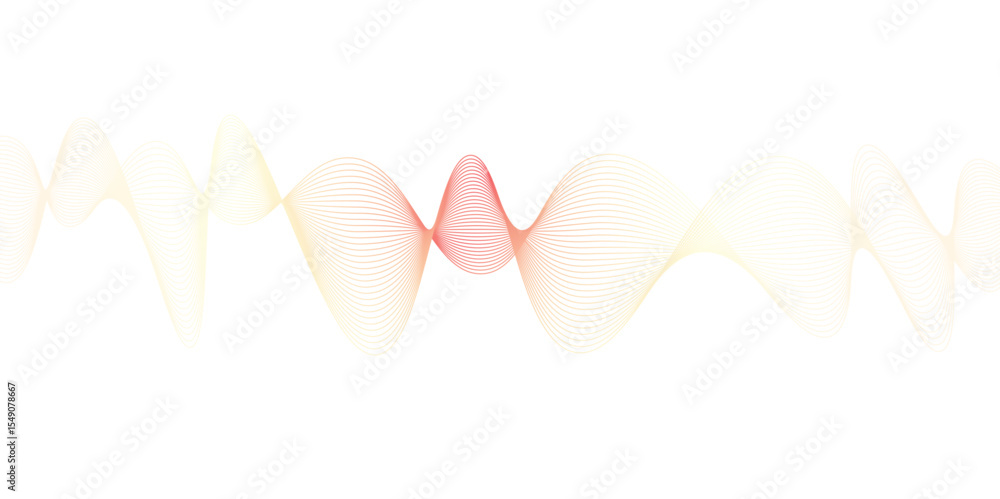 Poster abstract colorful smooth waves on a white background. beautiful multi-colored super vector waves of 