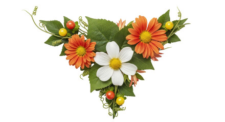 Isolated Floral Arrangement