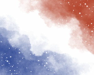 Fototapeta premium Abstract colorful watercolor for background. Digital art painting. Design for your date, postcard, banner, wedding invitation card