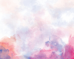 Abstract colorful watercolor for background. Digital art painting. Design for your date, postcard, banner, wedding invitation card