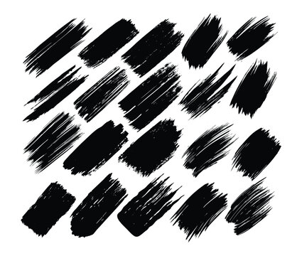 set of brush bundle strock designs