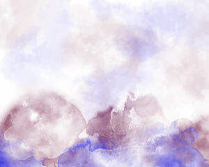 Abstract colorful watercolor for background. Digital art painting. Design for your date, postcard, banner, wedding invitation card