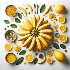 Bnanas isolated on white background
