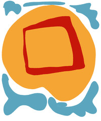 Hand Drawing Illustration Abstract Shape Retro Background Vintage