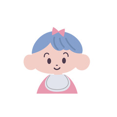 色々な赤ちゃんのアイコンC【女の子】