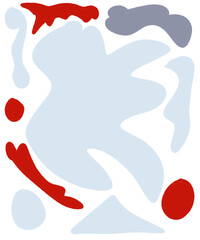 Hand drawing illustration shape abstract background