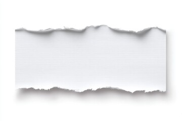Fototapeta premium Blank torn paper with ripped edges and shaded shadow for creative design uses
