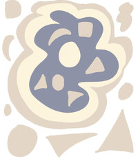 Hand drawing illustration shape abstract background