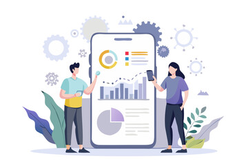Data Analysis and Collaboration on Mobile Device with Charts and Graphs