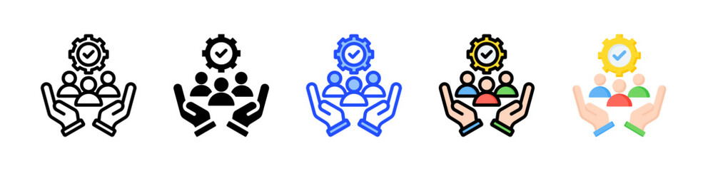 Support Icon Collection With Multiple Styles