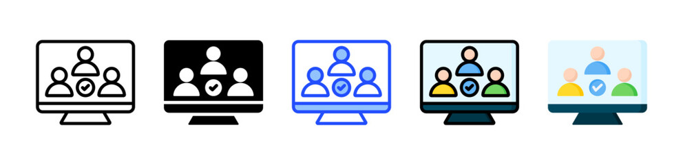 Contribution Icon Collection With Multiple Styles