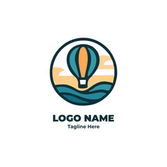 Travel logo vector design for tourism brand identity, journey icon for company branding, airplane vacation symbol, trip graphic logo for modern travel and holiday services