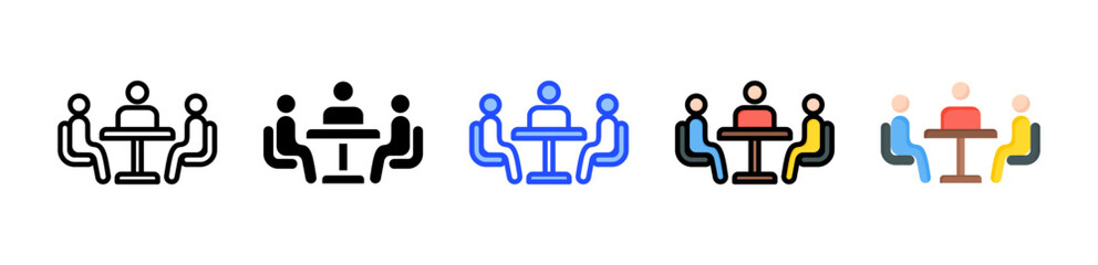 Mediation Icon Collection With Multiple Styles