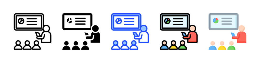 Facilitation Icon Collection With Multiple Styles