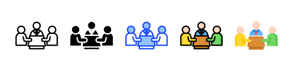 Discussion Icon Collection With Multiple Styles