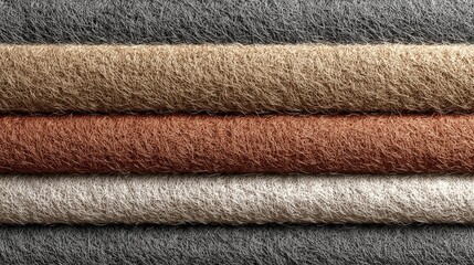 A woven blanket with a subtle Egyptian flag color stripe, cozy texture, neutral tones