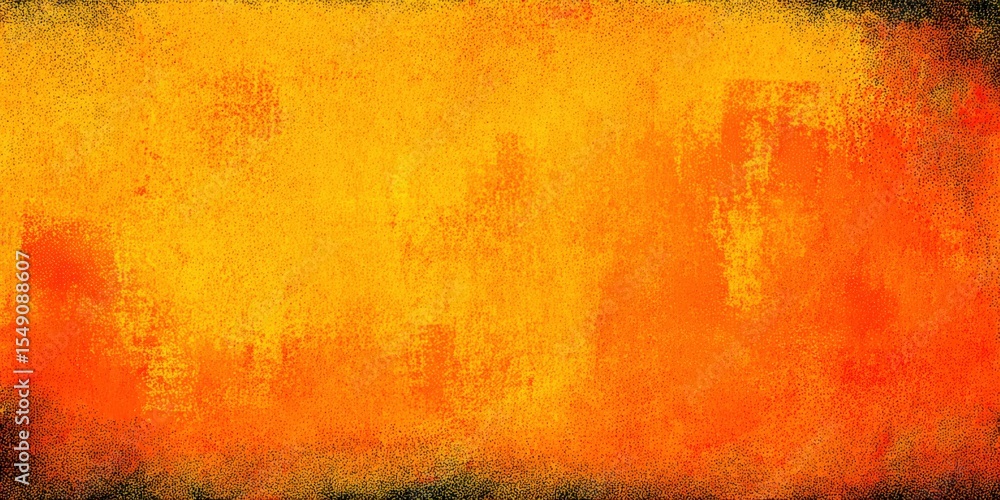 Poster abstract textured background with warm tones of orange yellow and red for artistic design