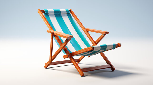beach chair on white background