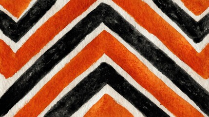 Bold tribal pattern of angular chevrons and zigzags inspired by African textile motifs