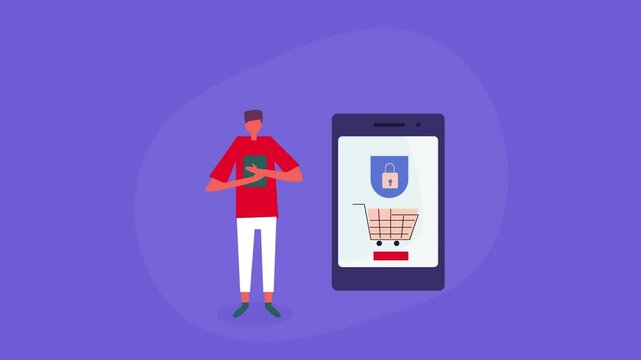 Customer inputs passkey on mobile, triggering verified checkmark for safe and seamless online shopping.
