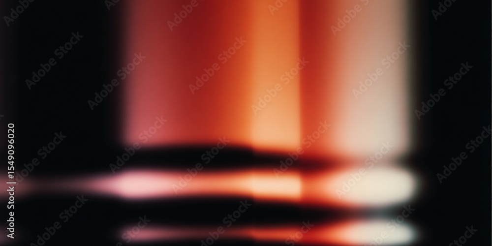 Aufkleber abstract blurred colorful light reflections on dark surface creating a vibrant mood