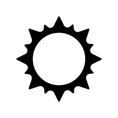 Sunshine icon vector. Rays of the sun illustration sign. Solar corona symbol. Sun web icon. Shine symbol design for web and app.