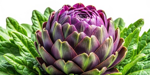 Obraz premium Artichoke Fresh Violet Vegetable Plant Cutout Close-up