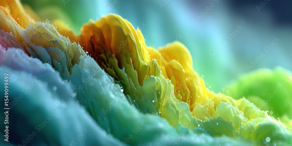 Aufkleber Vibrant colorful abstract textured background with flowing patterns and dynamic movement